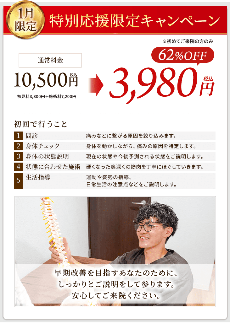 1月限定キャンペーン